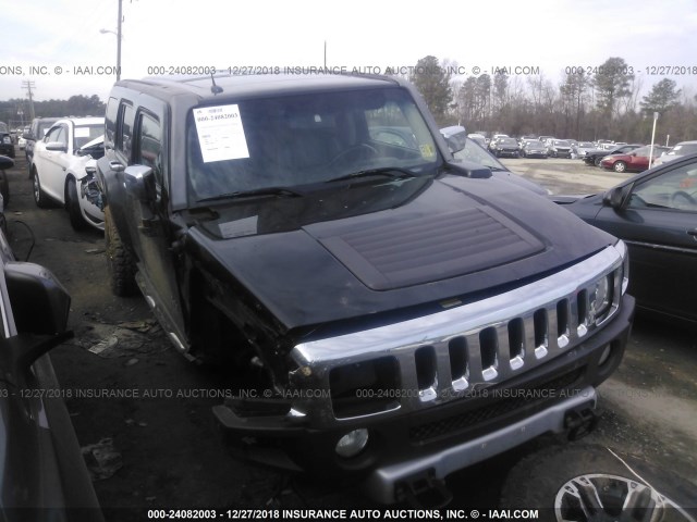 5GTEN13E888101412 - 2008 HUMMER H3 BLACK photo 1