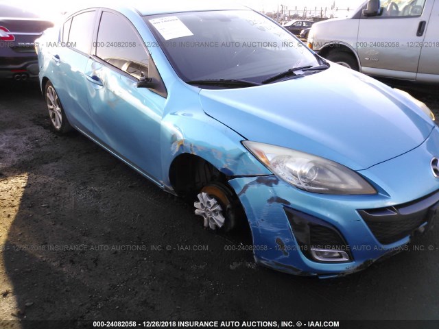 JM1BL1S6XA1170837 - 2010 MAZDA 3 S BLUE photo 6