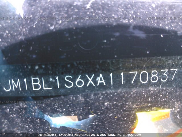 JM1BL1S6XA1170837 - 2010 MAZDA 3 S BLUE photo 9