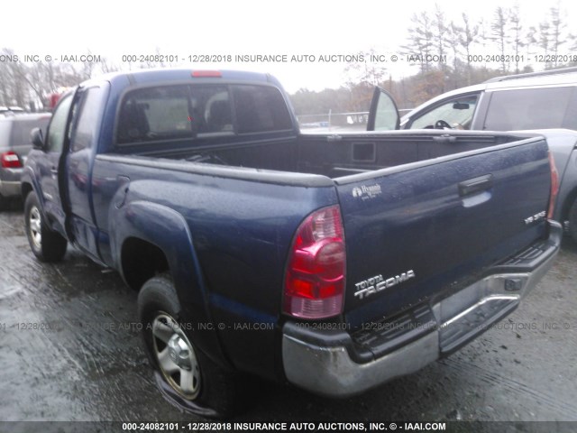 5TEUU42N65Z101573 - 2005 TOYOTA TACOMA ACCESS CAB ლურჯი ფოტო 3