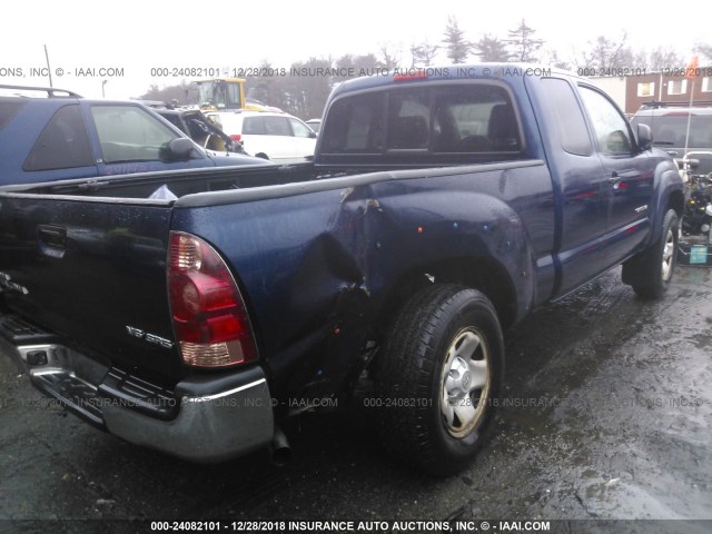 5TEUU42N65Z101573 - 2005 TOYOTA TACOMA ACCESS CAB ლურჯი ფოტო 4