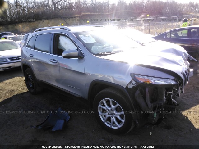 1C4PJMCS9EW169132 - 2014 JEEP CHEROKEE LATITUDE SILVER photo 1