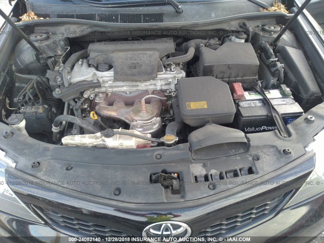 4T1BF1FK6CU501456 - 2012 TOYOTA CAMRY SE/LE/XLE 黑色 照片 10