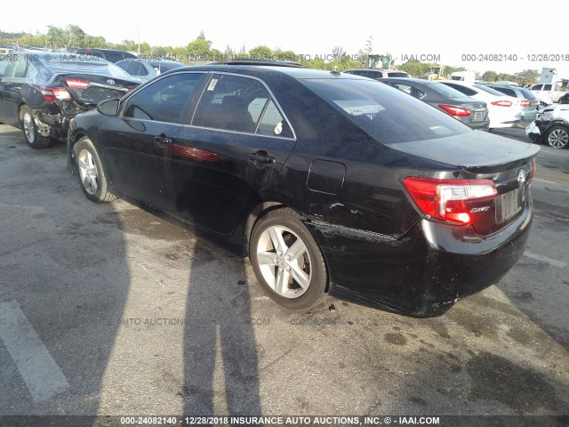 4T1BF1FK6CU501456 - 2012 TOYOTA CAMRY SE/LE/XLE 黑色 照片 3