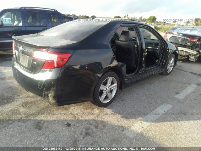 4T1BF1FK6CU501456 - 2012 TOYOTA CAMRY SE/LE/XLE 黑色 照片 4