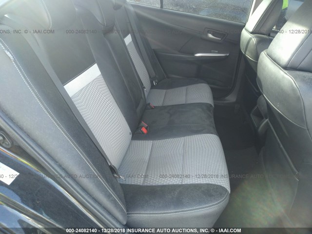 4T1BF1FK6CU501456 - 2012 TOYOTA CAMRY SE/LE/XLE 黑色 照片 8