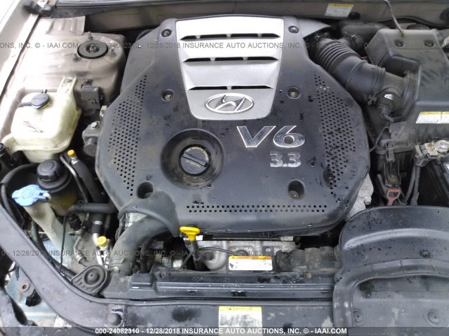 5NPEU46F96H034737 - 2006 HYUNDAI SONATA GLS/LX GOLD photo 10