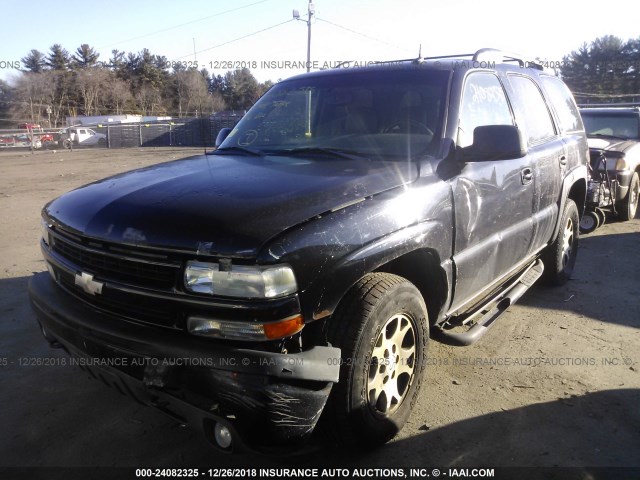 1GNEK13TX3R140978 - 2003 CHEVROLET TAHOE K1500 BLACK photo 2