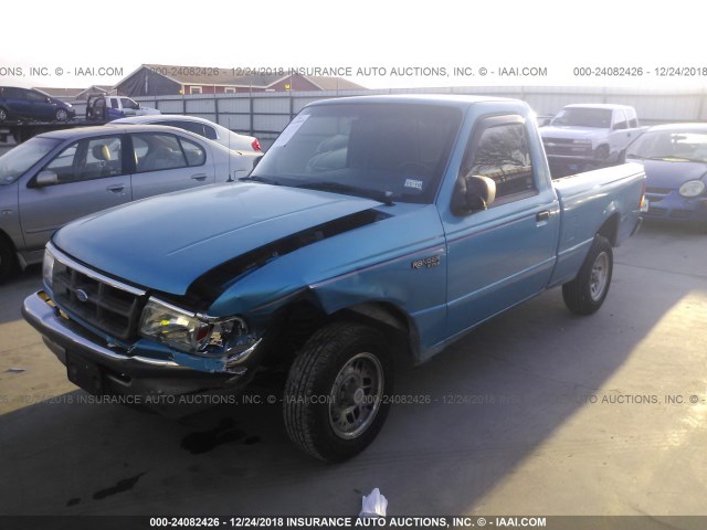 1FTCR10UXRPC43928 - 1994 FORD RANGER BLUE photo 2