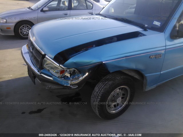 1FTCR10UXRPC43928 - 1994 FORD RANGER BLUE photo 6