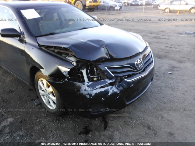 4T1BF3EK2BU206253 - 2011 TOYOTA CAMRY SE/LE/XLE BLACK photo 6