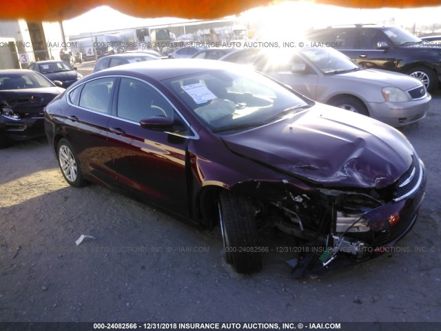 1C3CCCAB0GN168700 - 2016 CHRYSLER 200 LIMITED RED photo 1