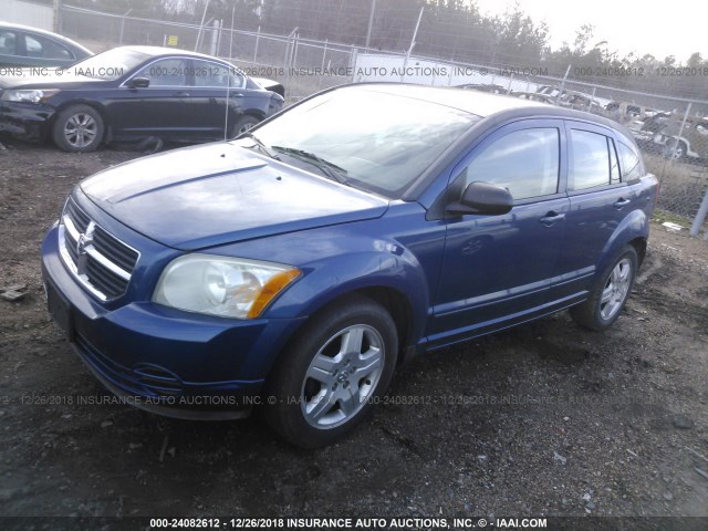 1B3HB48A69D235978 - 2009 DODGE CALIBER SXT BLUE photo 2