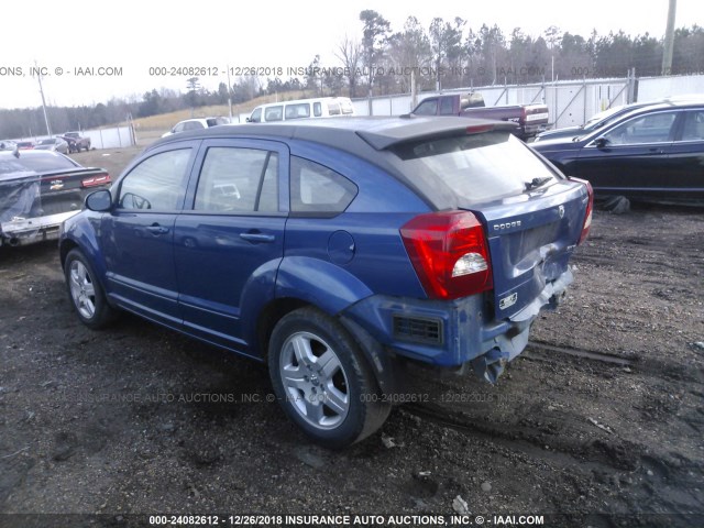 1B3HB48A69D235978 - 2009 DODGE CALIBER SXT BLUE photo 3