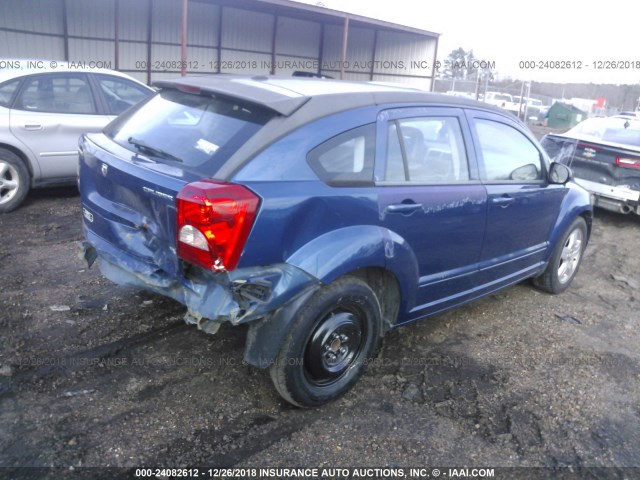 1B3HB48A69D235978 - 2009 DODGE CALIBER SXT BLUE photo 4