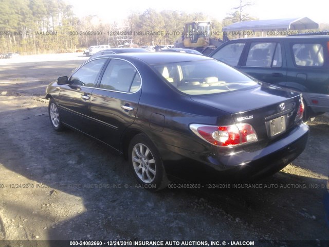 JTHBF30G220028244 - 2002 LEXUS ES 300 BLACK photo 3