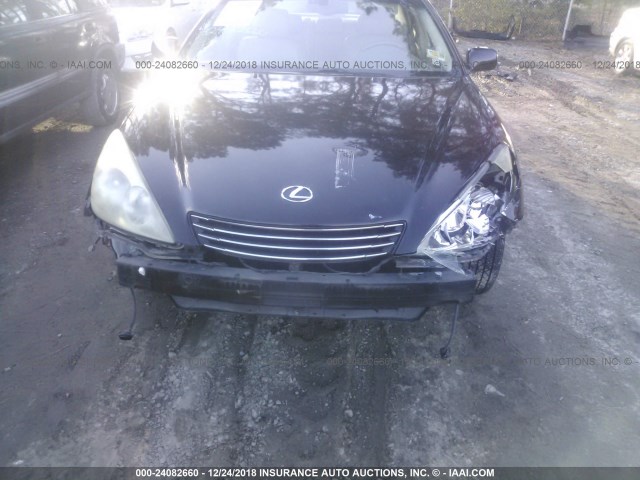 JTHBF30G220028244 - 2002 LEXUS ES 300 BLACK photo 6