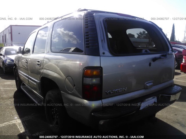 1GKEC13TX3R221327 - 2003 GMC YUKON Champagne photo 3