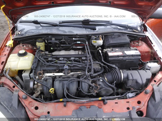 3FAFP37N35R153395 - 2005 FORD FOCUS ZX5 ORANGE photo 10