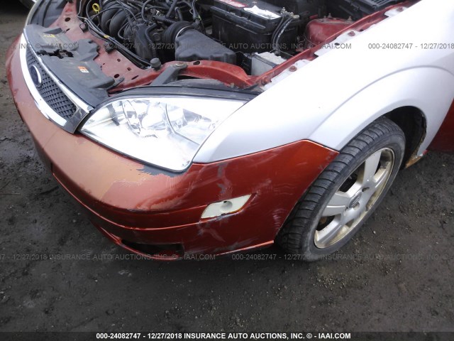 3FAFP37N35R153395 - 2005 FORD FOCUS ZX5 ORANGE photo 6