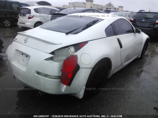 JN1AZ34E23T003635 - 2003 NISSAN 350Z COUPE WHITE photo 4