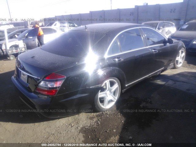 WDDNG71X47A053297 - 2007 MERCEDES-BENZ S 550 BLACK photo 4