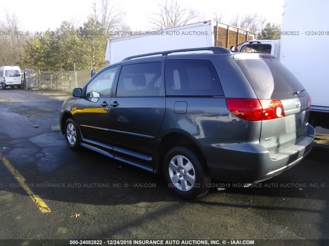 5TDZK23C57S028578 - 2007 TOYOTA SIENNA CE/LE BLUE photo 3