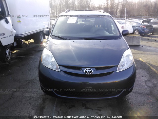 5TDZK23C57S028578 - 2007 TOYOTA SIENNA CE/LE BLUE photo 6