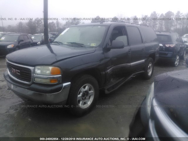 1GKFK16Z54J308866 - 2004 GMC YUKON XL K1500 BLACK photo 2