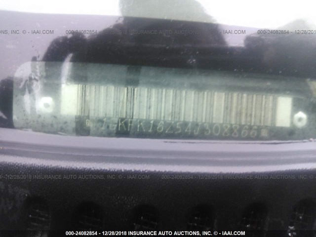 1GKFK16Z54J308866 - 2004 GMC YUKON XL K1500 BLACK photo 9