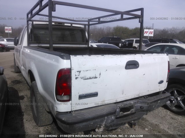 1FTNW20L84EE09074 - 2004 FORD F250 SUPER DUTY WHITE photo 3