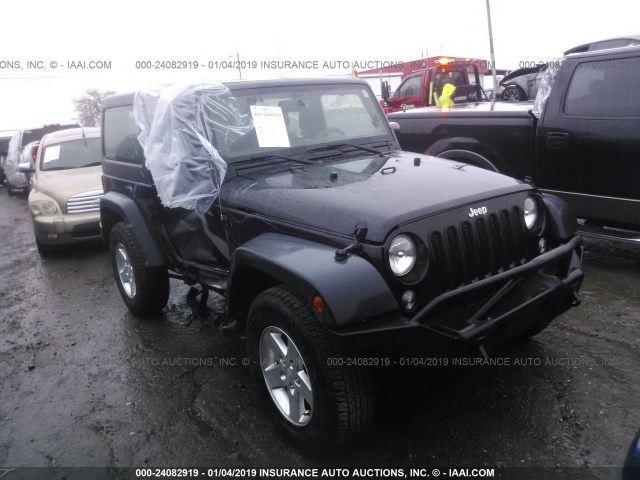 1C4AJWAGXEL101150 - 2014 JEEP WRANGLER SPORT BLACK photo 1