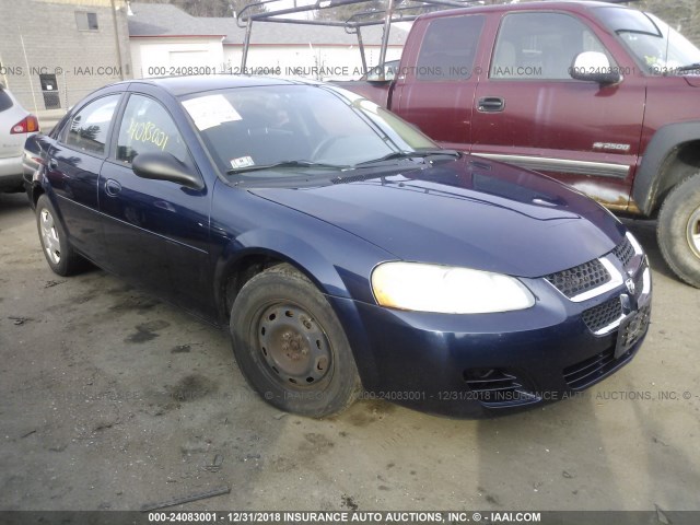 1B3AL46T56N134942 - 2006 DODGE STRATUS SXT BLUE photo 1