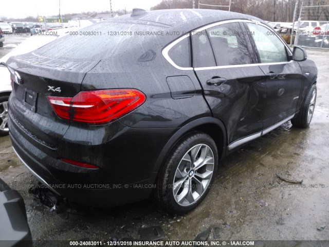 5UXXW3C51J0Z60269 - 2018 BMW X4 XDRIVE28I BLACK photo 4