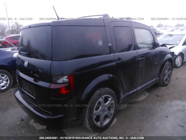 5J6YH18947L000509 - 2007 HONDA ELEMENT SC BLACK photo 4