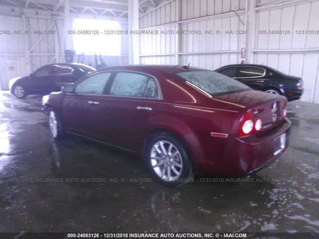 1G1ZE5E17BF154849 - 2011 CHEVROLET MALIBU LTZ RED photo 3