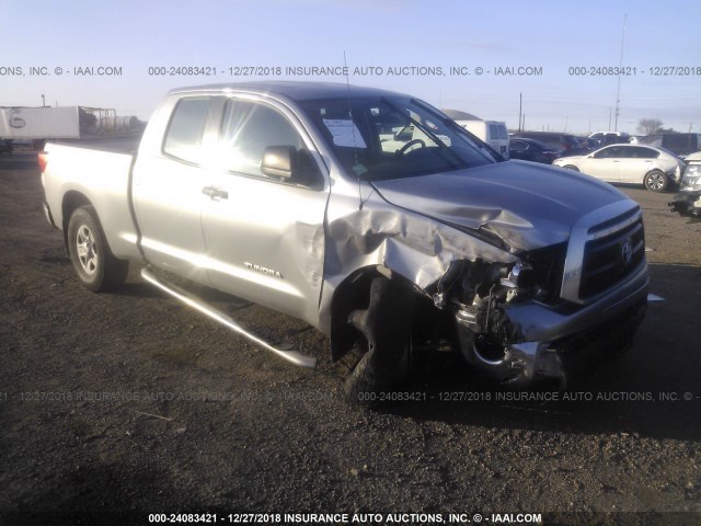 5TFUM5F16CX037567 - 2012 TOYOTA TUNDRA DOUBLE CAB SR5 SILVER photo 1