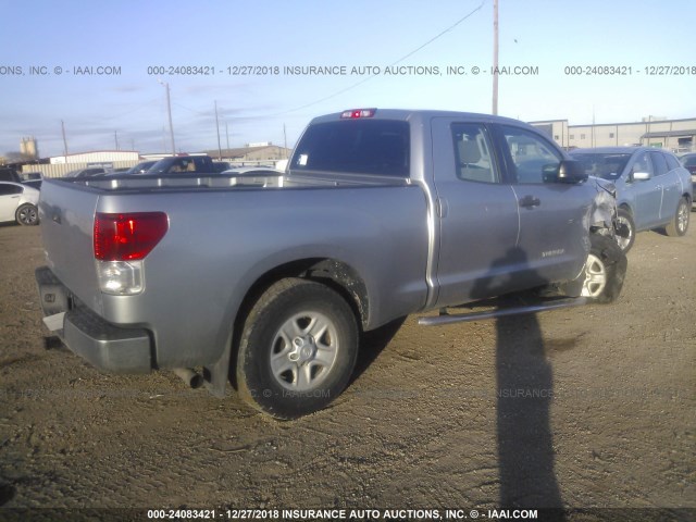 5TFUM5F16CX037567 - 2012 TOYOTA TUNDRA DOUBLE CAB SR5 SILVER photo 4