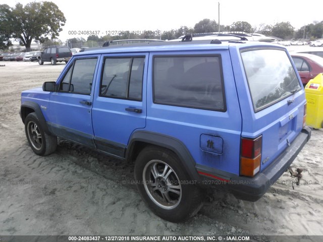 1J4FT68S4TL115241 - 1996 JEEP CHEROKEE SPORT/CLASSIC BLUE photo 3