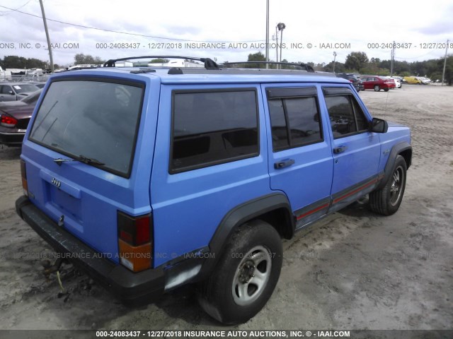 1J4FT68S4TL115241 - 1996 JEEP CHEROKEE SPORT/CLASSIC BLUE photo 4