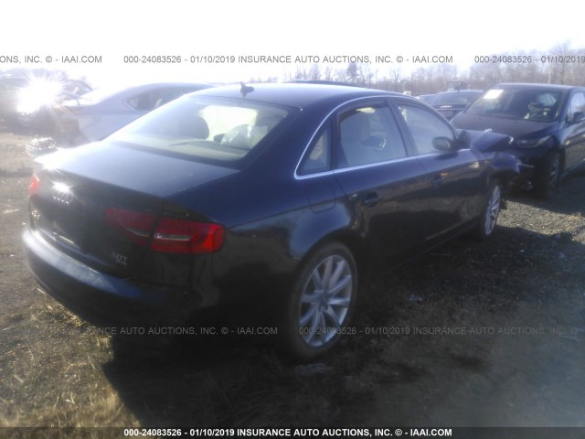 WAUFFAFL5DN047689 - 2013 AUDI A4 PREMIUM PLUS GRAY photo 4