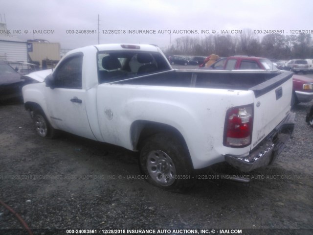 1GTEC14X98Z311413 - 2008 GMC SIERRA C1500 WHITE photo 3