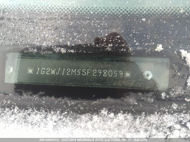 1G2WJ12M5SF298059 - 1995 PONTIAC GRAND PRIX SE მწვანე ფოტო 9