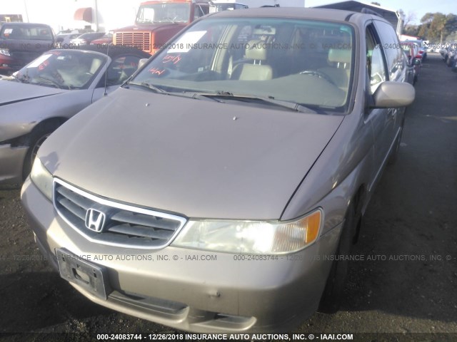 5FNRL189X4B037457 - 2004 HONDA ODYSSEY EXL GOLD photo 2