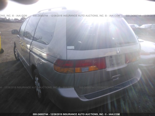 5FNRL189X4B037457 - 2004 HONDA ODYSSEY EXL GOLD photo 3