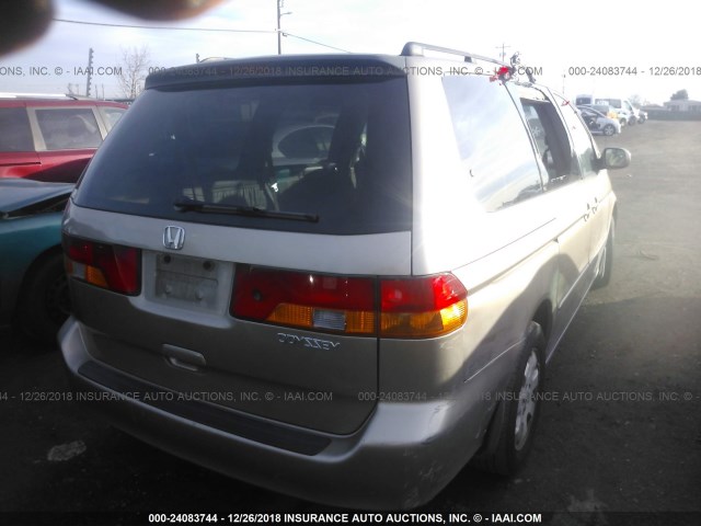 5FNRL189X4B037457 - 2004 HONDA ODYSSEY EXL GOLD photo 4