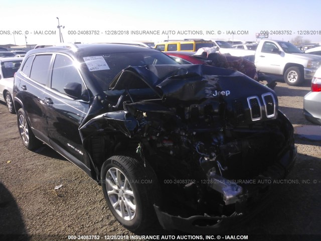 1C4PJLCB0FW591334 - 2015 JEEP CHEROKEE LATITUDE BLACK photo 1