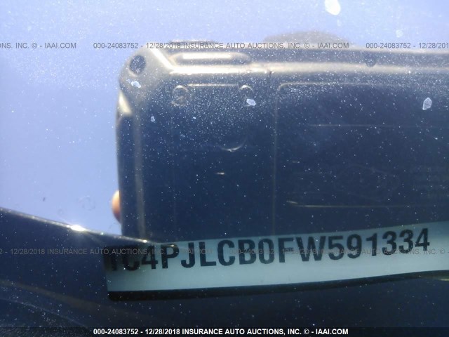 1C4PJLCB0FW591334 - 2015 JEEP CHEROKEE LATITUDE BLACK photo 9