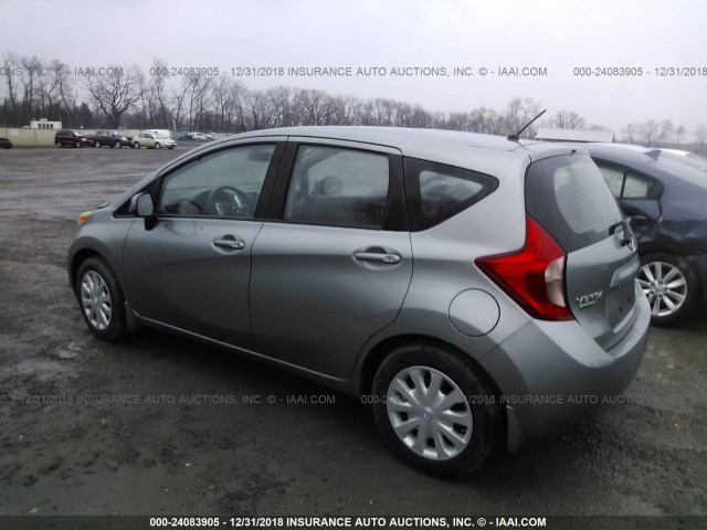 3N1CE2CP4EL406170 - 2014 NISSAN VERSA NOTE S/S PLUS/SV/SL GRAY photo 3