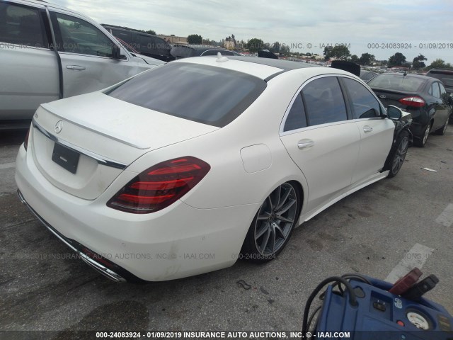 WDDUG8DB3KA433919 - 2019 MERCEDES-BENZ S 560 WHITE photo 4